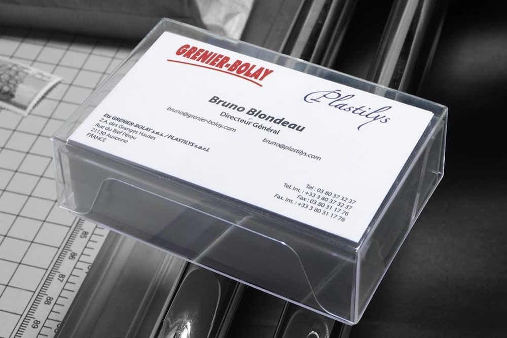 Bruchfeste Box mit Visitenkarten